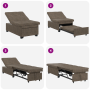 Sofá cama 3 en 1 diseño extraíble verde ejército de cuero de microfibra de , Sofás - Ref: Foro24-42008606, Precio: 214,27 €