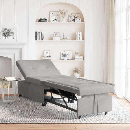 Sofá Cama Diseño 3 en 1 Extraíble Tejido Gris Claro de , Sofás - Ref: Foro24-42008608, Precio: 209,08 €, Descuento: %