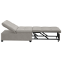 Sofá Cama Diseño 3 en 1 Extraíble Tejido Gris Claro de , Sofás - Ref: Foro24-42008608, Precio: 209,08 €, Descuento: %
