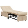 Sofá Cama 3 en 1 Diseño Desplegable Tela Crema de , Sofás - Ref: Foro24-42008611, Precio: 209,08 €, Descuento: %