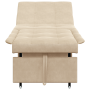 Sofá Cama 3 en 1 Diseño Desplegable Tela Crema de , Sofás - Ref: Foro24-42008611, Precio: 209,08 €, Descuento: %