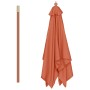 Sombrilla de jardín con palo de madera terracota 150x200 cm de , Sombrillas - Ref: Foro24-44538, Precio: 62,22 €, Descuento: %