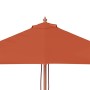 Sombrilla de jardín con palo de madera terracota 150x200 cm de , Sombrillas - Ref: Foro24-44538, Precio: 62,22 €, Descuento: %