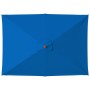 Sombrilla de jardín con palo de madera azul 150x200 cm de , Sombrillas - Ref: Foro24-313885, Precio: 40,09 €, Descuento: %