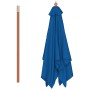 Sombrilla de jardín con palo de madera azul 150x200 cm de , Sombrillas - Ref: Foro24-313885, Precio: 40,09 €, Descuento: %