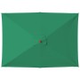 Sombrilla de jardín con palo de madera verde 150x200 cm de , Sombrillas - Ref: Foro24-44534, Precio: 42,74 €, Descuento: %