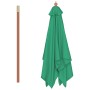 Sombrilla de jardín con palo de madera verde 150x200 cm de , Sombrillas - Ref: Foro24-44534, Precio: 42,74 €, Descuento: %