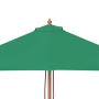Sombrilla de jardín con palo de madera verde 150x200 cm de , Sombrillas - Ref: Foro24-44534, Precio: 42,74 €, Descuento: %