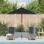 Sombrilla de jardín con palo de madera negro 150x200 cm de , Sombrillas - Ref: Foro24-313884, Precio: 42,59 €, Descuento: %