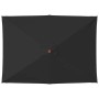 Sombrilla de jardín con palo de madera negro 150x200 cm de , Sombrillas - Ref: Foro24-313884, Precio: 42,59 €, Descuento: %