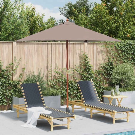 Sombrilla de jardín con palo de madera taupe 150x200 cm | Foro24.es | Tu tienda online para hogar, jardín y más Foro24.es
