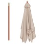 Sombrilla de jardín con palo de madera taupe 150x200 cm | Foro24.es | Tu tienda online para hogar, jardín y más Foro24.es