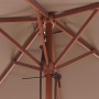 Sombrilla de jardín con palo de madera taupe 150x200 cm | Foro24.es | Tu tienda online para hogar, jardín y más Foro24.es