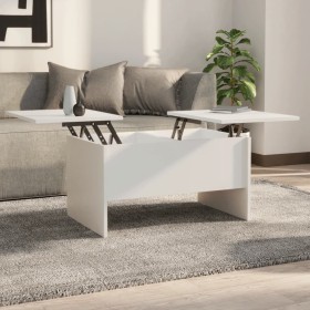 Mesa de centro madera de ingeniería blanco 80x50x42,5 cm de , Mesas de centro - Ref: Foro24-809728, Precio: 73,37 €