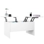 Mesa de centro madera de ingeniería blanco 80x50x42,5 cm de , Mesas de centro - Ref: Foro24-809728, Precio: 73,37 €