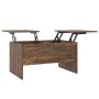 Mesa de centro madera de ingeniería roble ahumado 80x50x42,5 cm de , Mesas de centro - Ref: Foro24-819293, Precio: 74,66 €