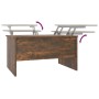 Mesa de centro madera de ingeniería roble ahumado 80x50x42,5 cm de , Mesas de centro - Ref: Foro24-819293, Precio: 74,66 €