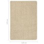 Cremefarbener, rutschfester Shaggy-Teppich, 120 x 170 cm von vidaXL, Teppiche - Ref: Foro24-340388, Preis: 45,35 €, Rabatt: %