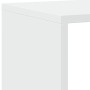 Estantería librería madera ingeniería blanca 137,5x29x137,5 cm