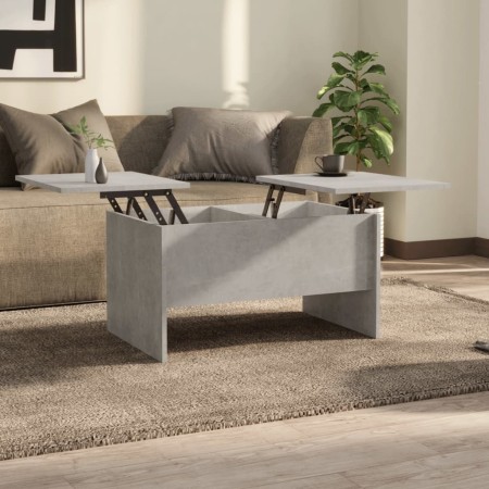 Mesa de centro madera de ingeniería gris hormigón 80x50x42,5 cm de , Mesas de centro - Ref: Foro24-809732, Precio: 79,38 €