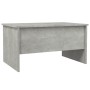 Mesa de centro madera de ingeniería gris hormigón 80x50x42,5 cm de , Mesas de centro - Ref: Foro24-809732, Precio: 79,38 €
