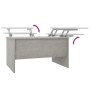 Mesa de centro madera de ingeniería gris hormigón 80x50x42,5 cm de , Mesas de centro - Ref: Foro24-809732, Precio: 79,38 €