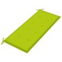 Banco de jardín apilable y cojín madera maciza de teca 128,5 cm de , Bancos de jardín - Ref: Foro24-3063290, Precio: 180,97 €...