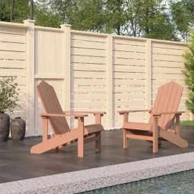 Adirondack Gartenstühle 2 Stk. HDPE braun von vidaXL, Gartenstühle - Ref: Foro24-3095694, Preis: 308,66 €, Rabatt: %