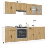 Mueble de cocina Kalmar 8 piezas artesanal roble de , Armarios de cocina - Ref: Foro24-3314840, Precio: 596,88 €