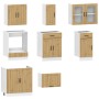 Mueble de cocina Kalmar 8 piezas artesanal roble de , Armarios de cocina - Ref: Foro24-3314840, Precio: 596,88 €