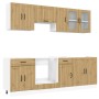 Mueble de cocina Kalmar 8 piezas artesanal roble de , Armarios de cocina - Ref: Foro24-3314840, Precio: 596,88 €