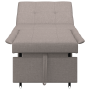 Sofá cama 3 en 1 con diseño desplegable en tela taupe | Foro24.es | Tu tienda online para hogar, jardín y más Foro24.es