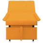 Sofá cama 3 en 1 con diseño pull-out en tela amarilla oscura | Foro24.es | Tu tienda online para hogar, jardín y más Foro24.es
