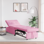 Sofá cama 3 en 1 de en tela rosa | Foro24.es | Tu tienda online para hogar, jardín y más Foro24.es