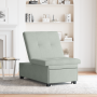 Sofá Cama Diseño 3 en 1 Extraíble Gris Claro Terciopelo | Foro24.es | Tu tienda online para hogar, jardín y más Foro24.es