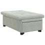 Sofá Cama Diseño 3 en 1 Extraíble Gris Claro Terciopelo | Foro24.es | Tu tienda online para hogar, jardín y más Foro24.es
