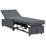 Sofá Cama 3 en 1 Diseño Extraíble Terciopelo Gris Oscuro de , Sofás - Ref: Foro24-42008595, Precio: 203,21 €