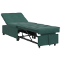 Sofá cama diseño extraíble 3 en 1 terciopelo verde oscuro de , Sofás - Ref: Foro24-42008596, Precio: 203,21 €