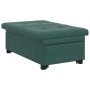 Sofá cama diseño extraíble 3 en 1 terciopelo verde oscuro de , Sofás - Ref: Foro24-42008596, Precio: 203,21 €