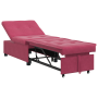 Sofá Cama 3 en 1 Diseño Desplegable Rojo Vino Terciopelo | Foro24.es | Tu tienda online para hogar, jardín y más Foro24.es