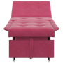 Sofá Cama 3 en 1 Diseño Desplegable Rojo Vino Terciopelo | Foro24.es | Tu tienda online para hogar, jardín y más Foro24.es