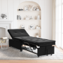 Sofá Cama 3-en-1 Extensible Terciopelo Negro de , Sofás - Ref: Foro24-42008600, Precio: 203,21 €