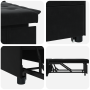 Sofá Cama 3-en-1 Extensible Terciopelo Negro de , Sofás - Ref: Foro24-42008600, Precio: 203,21 €