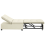Sofá cama 3 en 1 extraíble crema terciopelo | Foro24.es | Tu tienda online para hogar, jardín y más Foro24.es