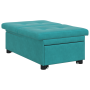 Sofá cama 3 en 1 diseño extraíble terciopelo turquesa | Foro24.es | Tu tienda online para hogar, jardín y más Foro24.es