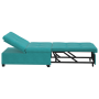 Sofá cama 3 en 1 diseño extraíble terciopelo turquesa | Foro24.es | Tu tienda online para hogar, jardín y más Foro24.es