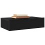 Muebles de TV con luces LED (2 unidades), roble negro, 60 x 35