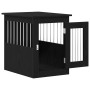 Mueble para jaula de perro de roble negro, 62 x 45 x 59 cm, madera de ingeniería de , Casetas para perros - Ref: Foro24-86217...