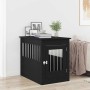 Mueble para jaula de perro de roble negro, 80 x 55 x 68 cm, madera de ingeniería de , Casetas para perros - Ref: Foro24-86217...