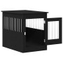 Mueble para jaula de perro de roble negro, 80 x 55 x 68 cm, madera de ingeniería de , Casetas para perros - Ref: Foro24-86217...